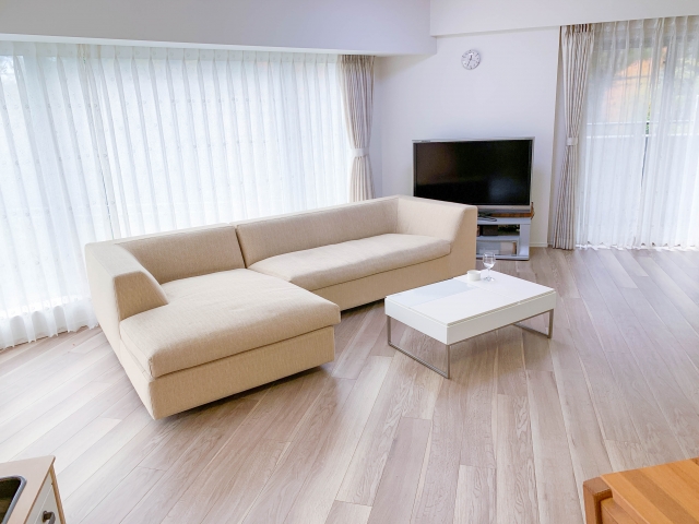 リフォームした新しいリビングルーム